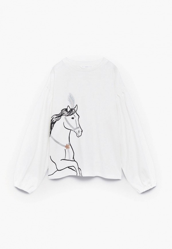 

Лонгслив Mango Kids, Белый, Mango Kids MA018EGLNNS3