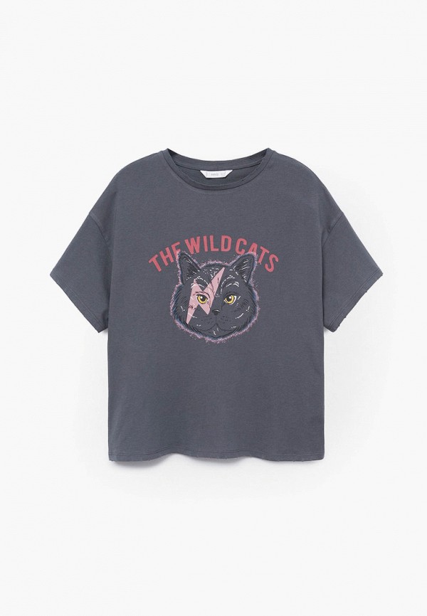 

Футболка Mango Kids, Серый, - CATE