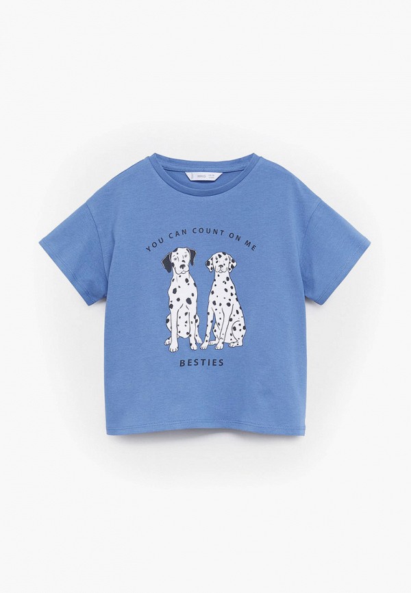 

Футболка Mango Kids, Синий, Mango Kids MA018EGMOOX9