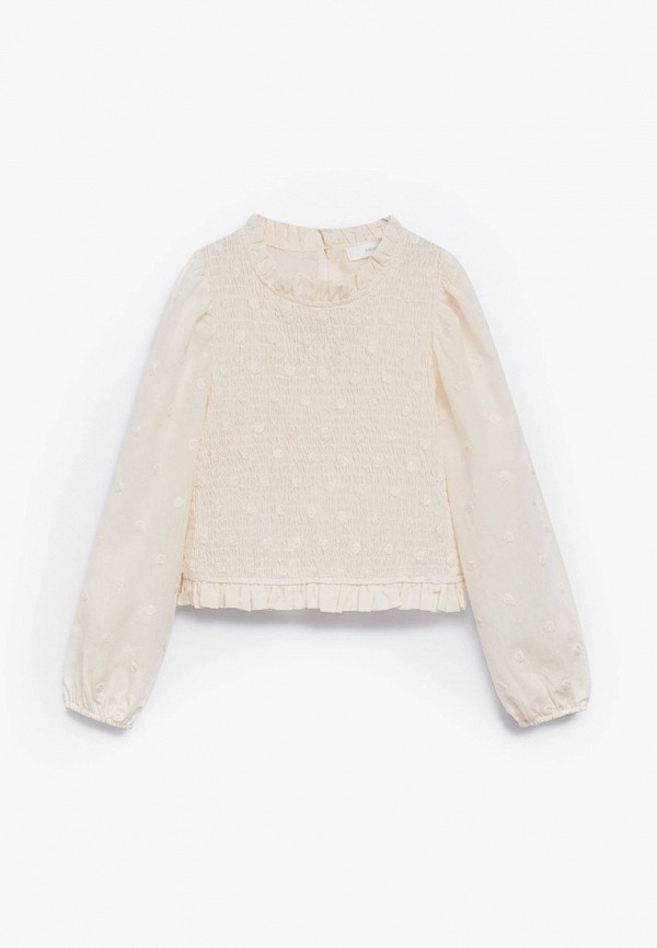

Блуза Mango Kids, Бежевый, Mango Kids MA018EGMQNB2