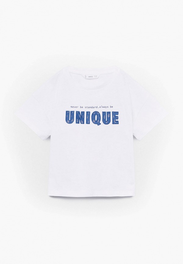 

Футболка Mango Kids, Белый, - UNIQUE