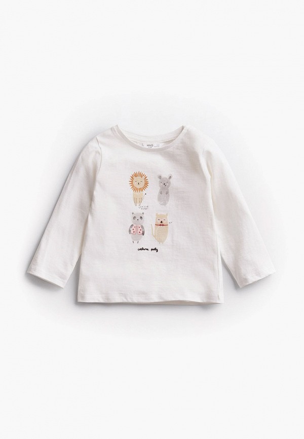 

Лонгслив Mango Kids, Белый, - PARTY