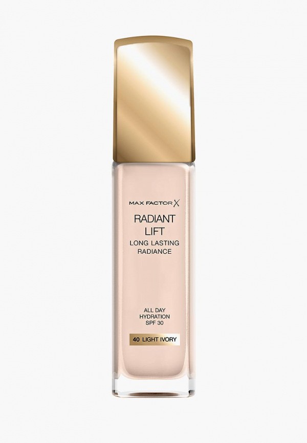

Тональное средство Max Factor, Прозрачный, Radiant Lift, 40 Light Ivory, 30 мл