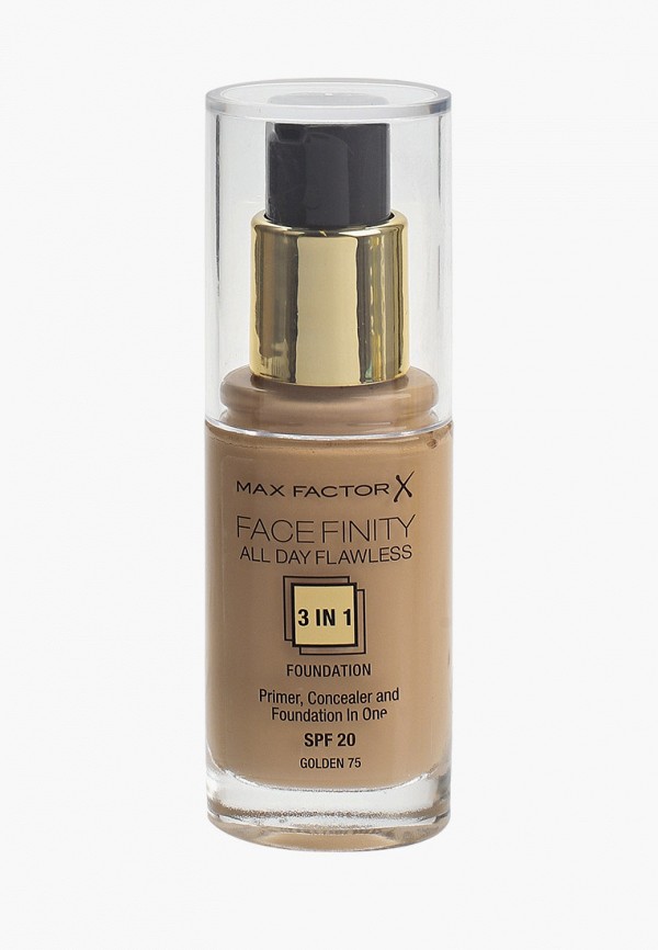 

Тональный крем Max Factor, Бежевый, Facefinity All Day Flawless 3-in-1, тон 75, golden, 120 мл