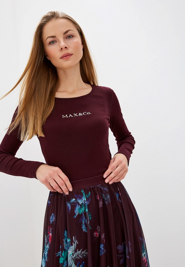 

Лонгслив Max&Co, DORA, Бордовый