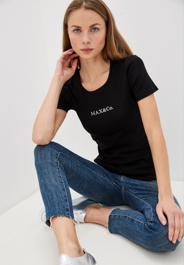 

Футболка Max&Co, Черный, MANGO