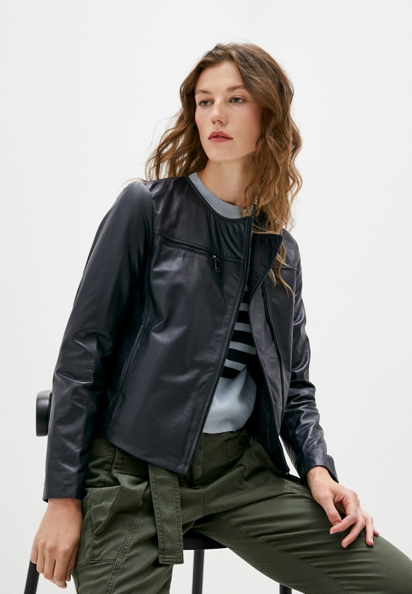 

Куртка кожаная Max&Co, Синий, NOTO