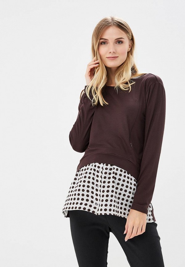 

Лонгслив MammySize, MammySize MA119EWCNTR4, Коричневый