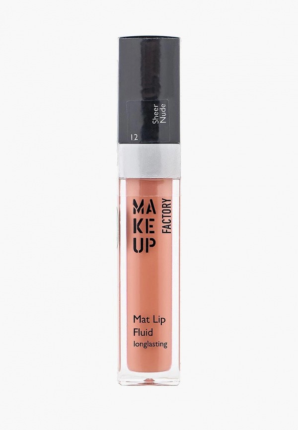 

Блеск для губ Make Up Factory, Матовый устойчивый Mat Lip Fluid longlasting тон 12 натуральный