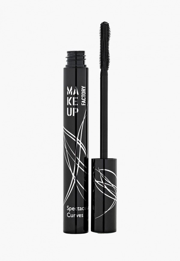 

Тушь для ресниц Make Up Factory, Черный, удлинение, подкручивание, разделение Spectacular Curves черный