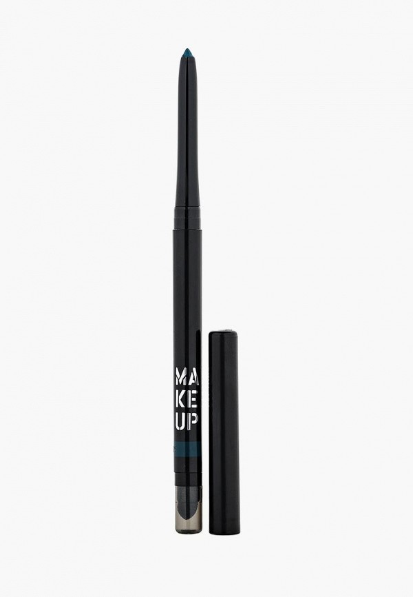 

Карандаш для глаз Make Up Factory, Бирюзовый, Автоматический контурный Automatic Eyeliner тон 14 интенсивный зелено-голубой