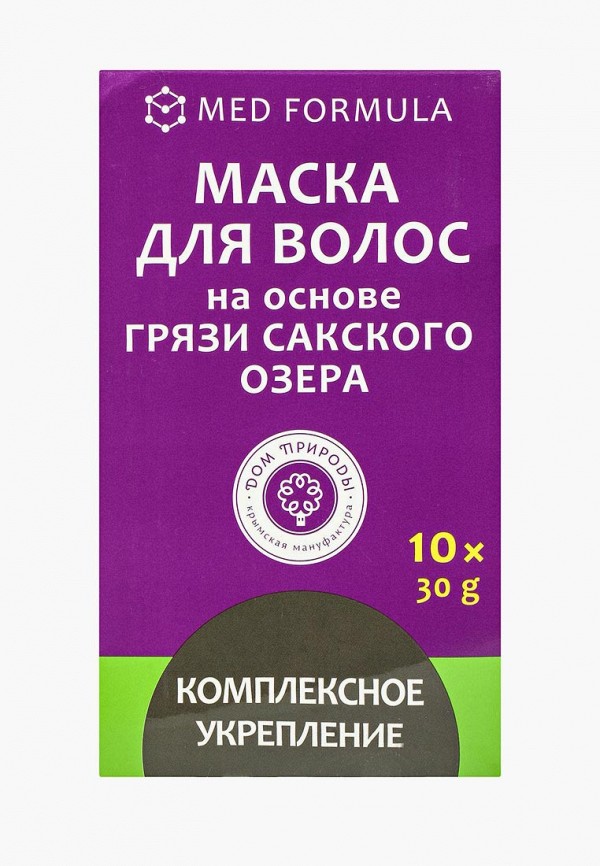 

Маска для волос Мануфактура Дом Природы, "Комплексное укрепление" (сильные корни) на основе Сакской грязи, 10 саше