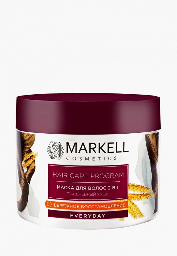 

Маска для волос Markell, Прозрачный, 2 В 1 ЕЖЕДНЕВНЫЙ УХОД
