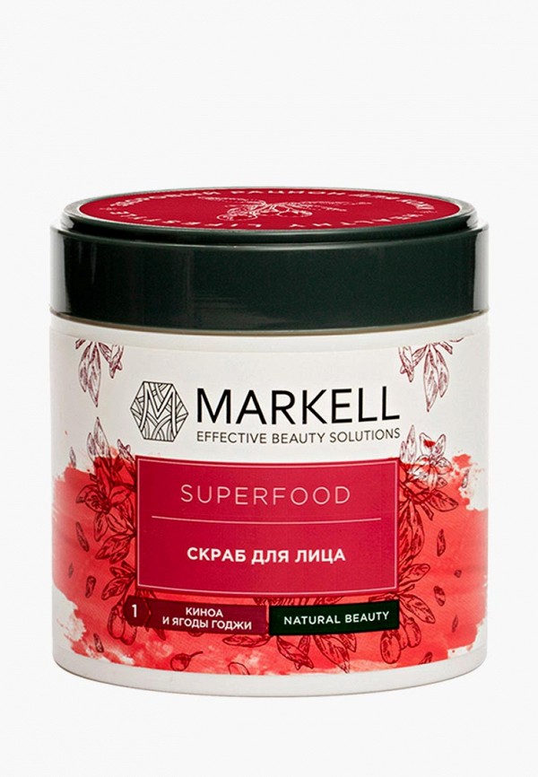 

Скраб для лица Markell, Белый, КИНОА И ЯГОДЫ ГОДЖИ 100 мл