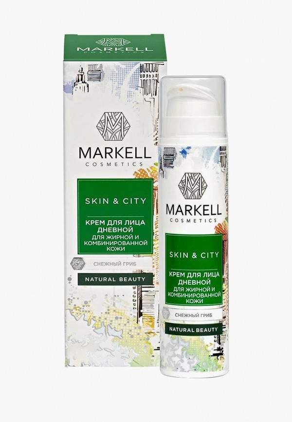 

Крем для лица Markell, Прозрачный, Markell 16739 SKIN&CITY КРЕМ ДЛЯ ЛИЦА ДНЕВНОЙ ДЛЯ ЖИРНОЙ И КОМБИНИР. КОЖИ СНЕЖНЫЙ ГРИБ, 50 МЛ