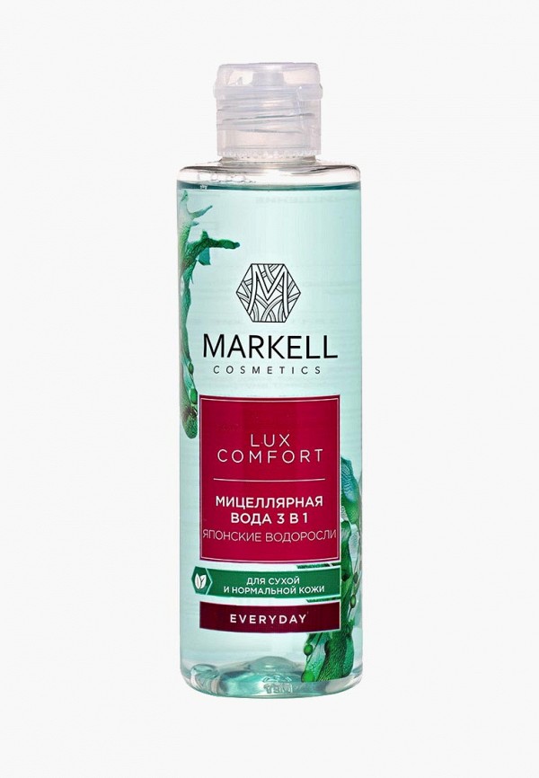 

Мицеллярная вода Markell, Прозрачный, Markell 16098 МИЦЕЛЛЯРНАЯ ВОДА 3 В 1 ЯПОНСКИЕ ВОДОРОСЛИ, 200 МЛ