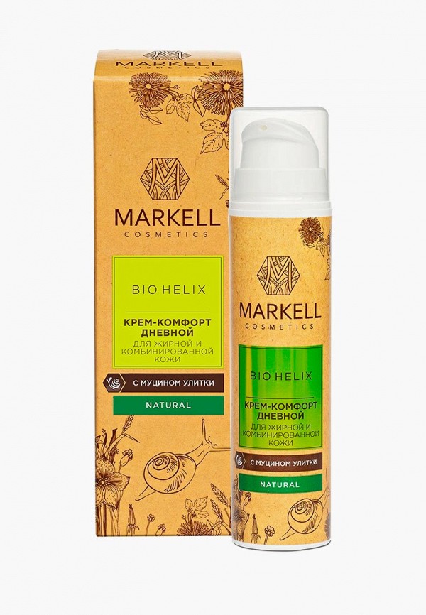 

Крем для лица Markell, Прозрачный, Markell 13356 "BIO-HELIX" КРЕМ-КОМФОРТ С МУЦИНОМ УЛИТКИ ДЛЯ ЖИРНОЙ И КОМБИНИРОВАННОЙ КОЖИ ДНЕВНОЙ, 5