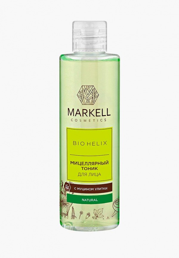 

Тоник для лица Markell, Зеленый, Markell 14605 "BIO-HELIX" МИЦЕЛЛЯРНЫЙ ТОНИК ДЛЯ ЛИЦА С МУЦИНОМ УЛИТКИ, 200 МЛ