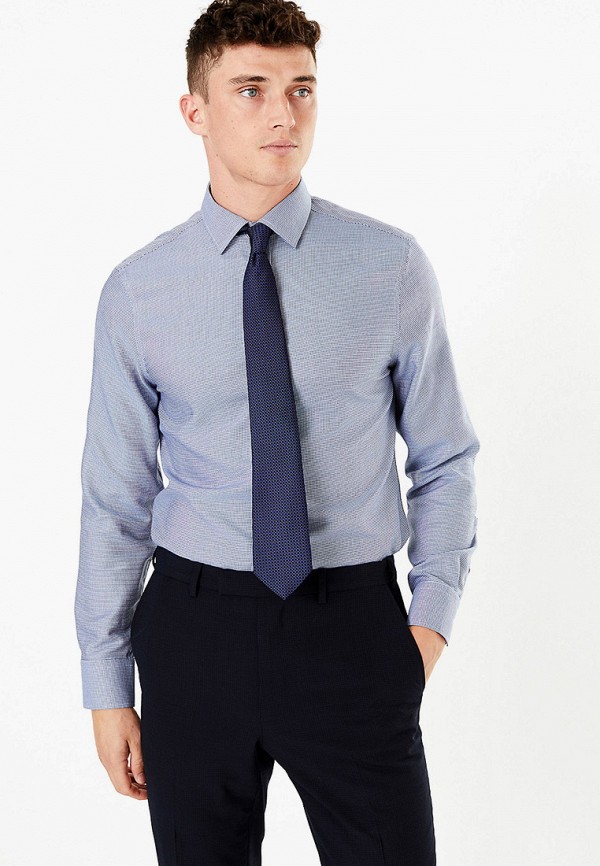 

Рубашка Marks & Spencer, Синий, Marks & Spencer MA178EMGKXF7