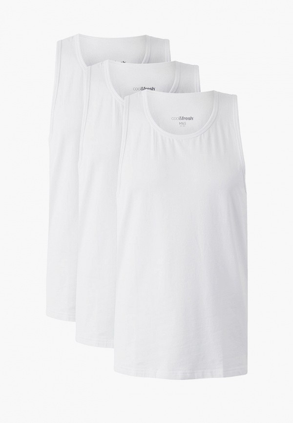 

Майки 3 шт. Marks & Spencer, Белый, Marks & Spencer MA178EMGKXV9