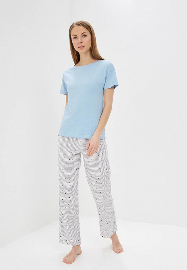 

Пижама Marks & Spencer, Marks & Spencer MA178EWDWBE3, Белый;голубой
