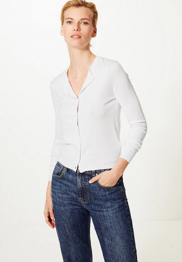 

Кардиган Marks & Spencer, Белый, MS