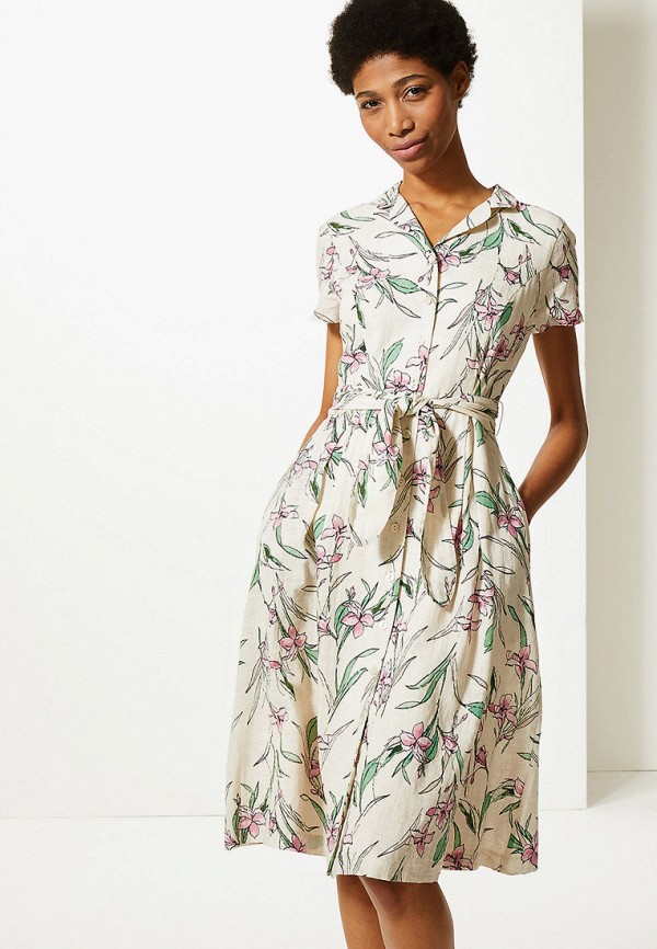 

Платье Marks & Spencer, CLASSICS, Бежевый