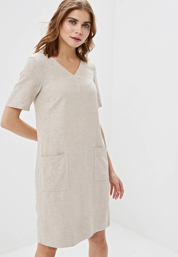 

Платье Marks & Spencer, MS, Бежевый