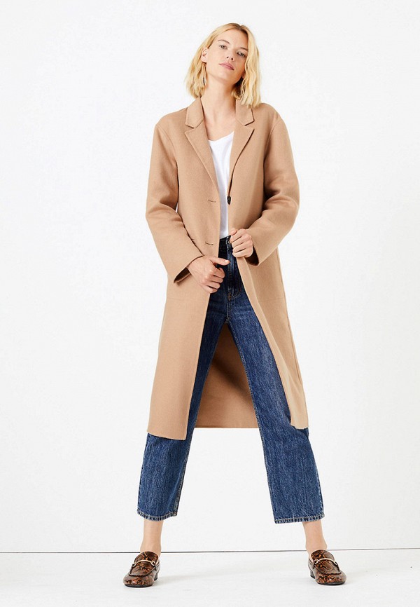 

Пальто Marks & Spencer, Бежевый, Marks & Spencer MA178EWGCXG9