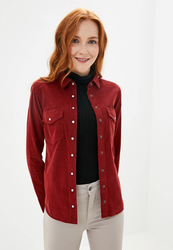 

Рубашка Marks & Spencer, Бордовый, Marks & Spencer MA178EWGCXR0