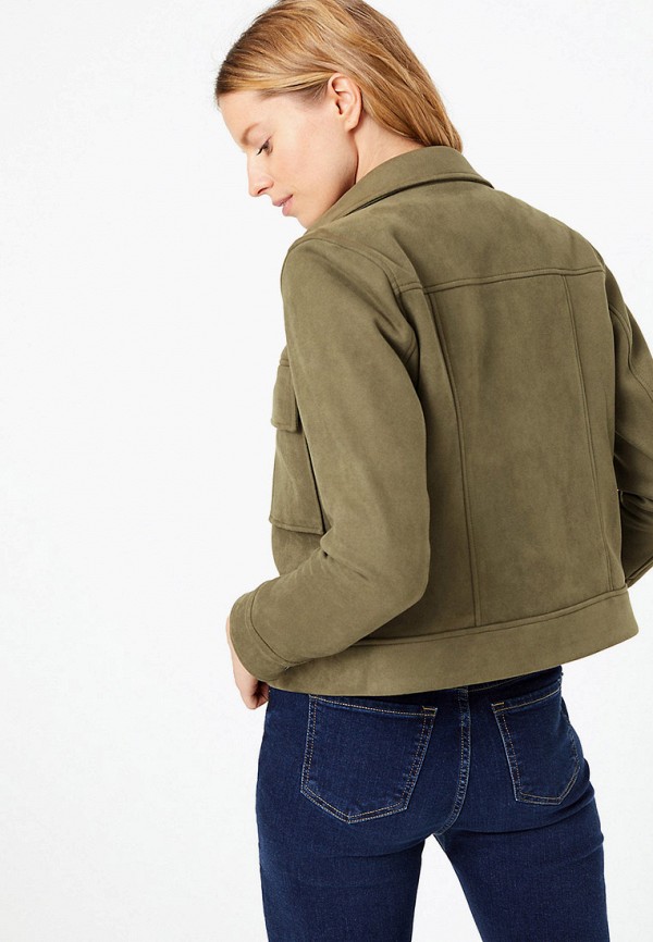 

Куртка кожаная Marks & Spencer, Хаки, Marks & Spencer MA178EWIBZD3