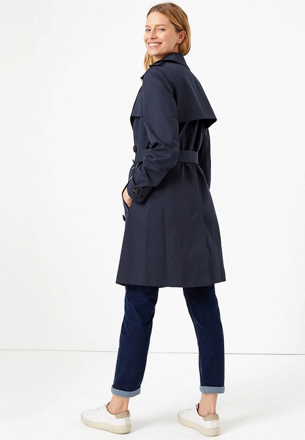 

Плащ Marks & Spencer, Синий, Marks & Spencer MA178EWIBZQ1