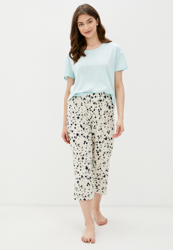 

Пижама Marks & Spencer, Бежевый;бирюзовый, Marks & Spencer MA178EWJFYC6
