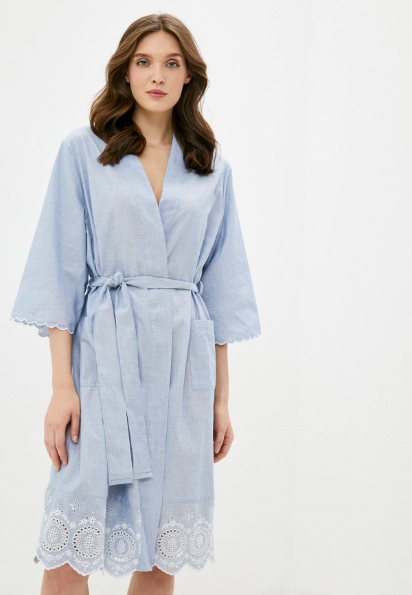

Халат домашний Marks & Spencer, Голубой, Marks & Spencer MA178EWJFYC9