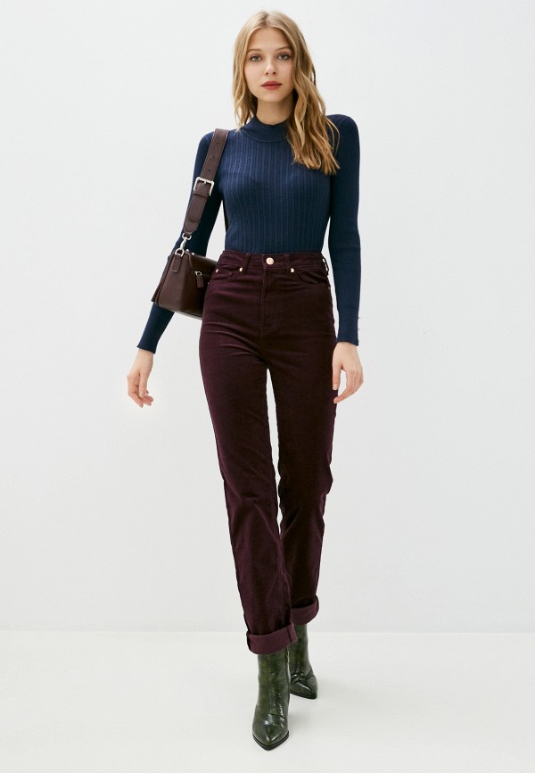 

Брюки Marks & Spencer, Бордовый, STRAIGHT