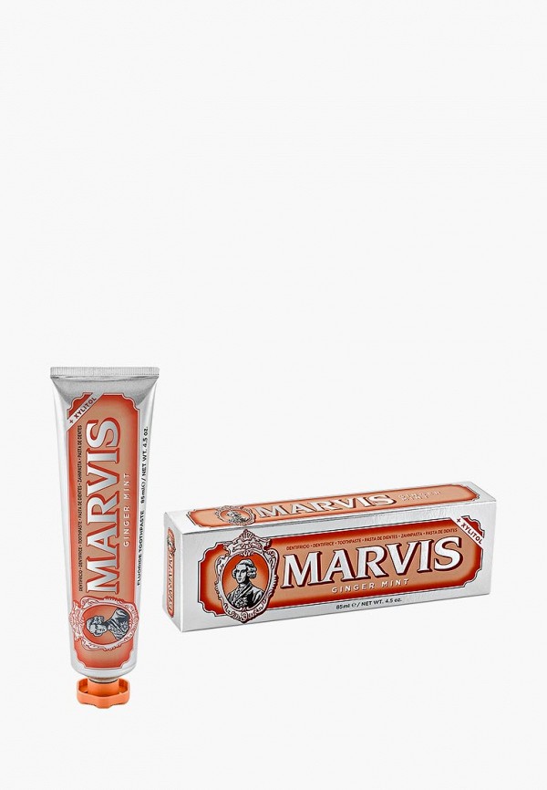 

Зубная паста Marvis, Прозрачный, "Мята и Имбирь" 85 мл