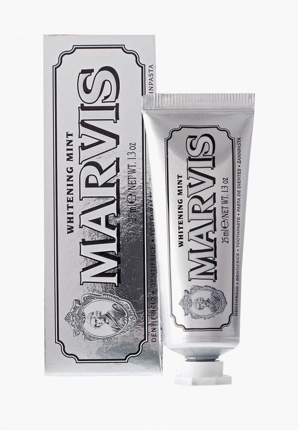 

Зубная паста Marvis, Серебряный, "Мята" 25 мл