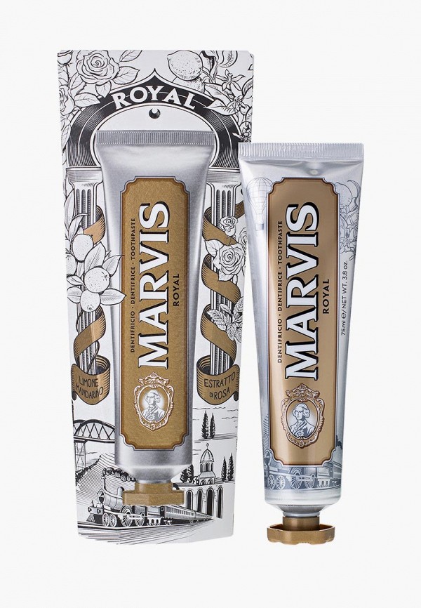 

Зубная паста Marvis, Прозрачный, ROYAL 75 мл