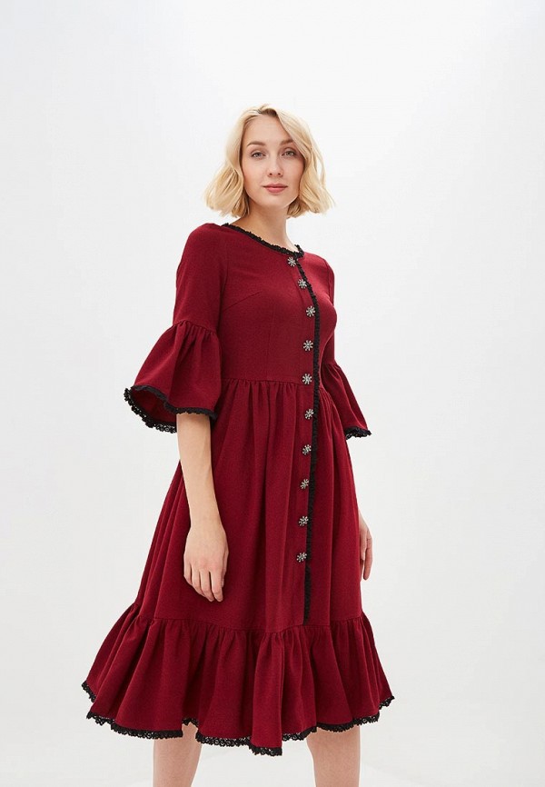 

Платье MadaM T, Бордовый, MadaM T MA422EWDRRV6