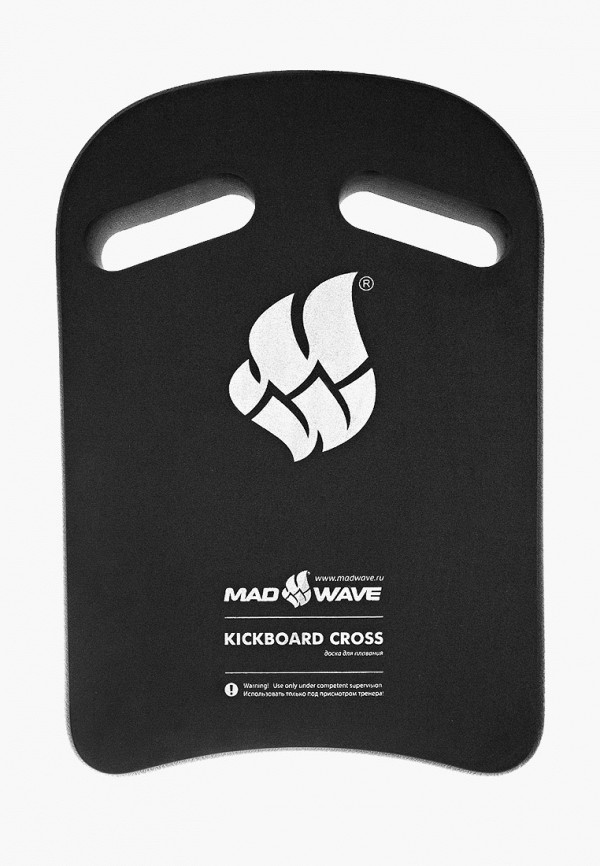 

Доска для плавания MadWave, Черный, Kickboard Cross