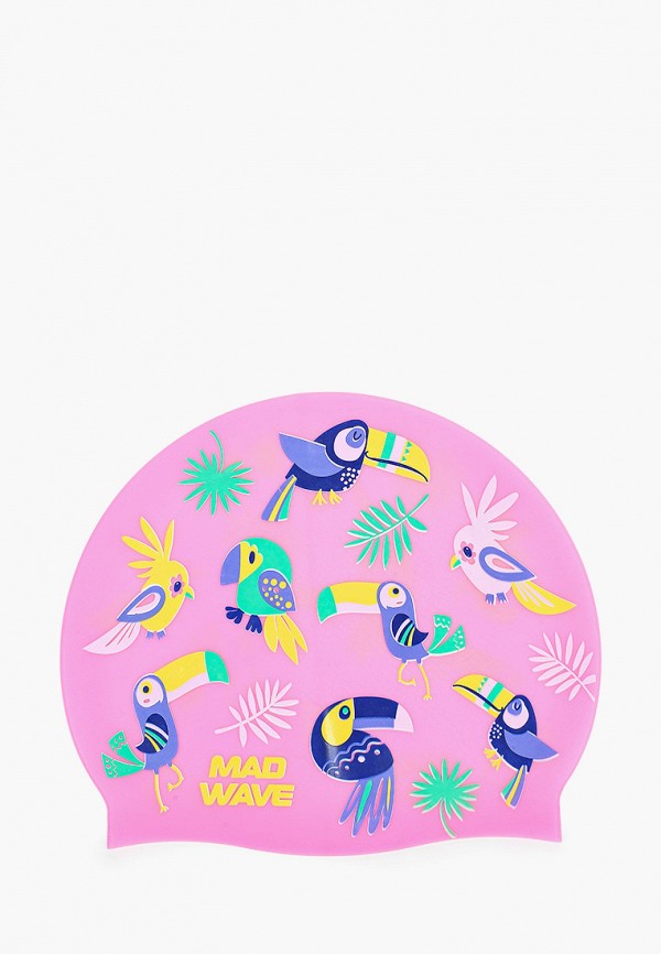 

Шапочка для плавания MadWave, Розовый, PARROTS