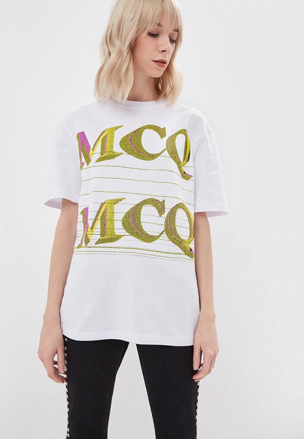 

Футболка McQ Alexander McQueen, McQ Alexander McQueen MC010EWCWEW9, Белый