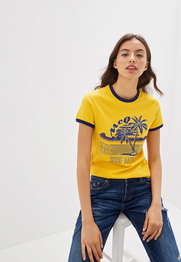 

Футболка McQ Alexander McQueen, Желтый, McQ Alexander McQueen MC010EWFDDP7