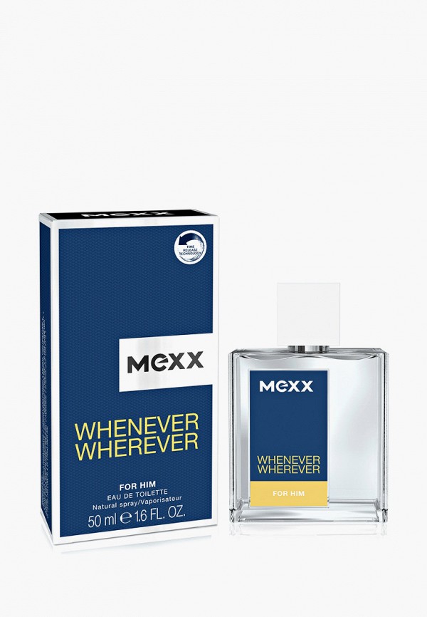 

Туалетная вода Mexx, Прозрачный, Whenever Wherever Man, 50 мл