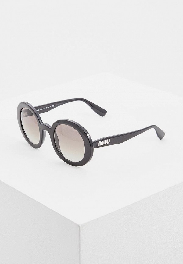 

Очки солнцезащитные Miu Miu, Черный, MU 06US 1AB0A7