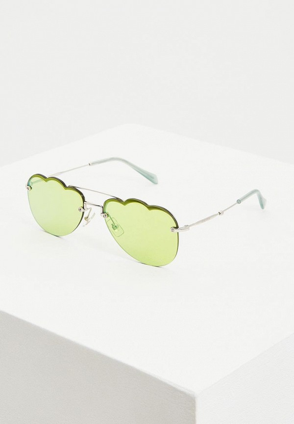 

Очки солнцезащитные Miu Miu, Зеленый, MU 56US 1BC181