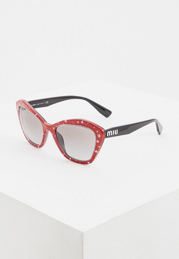 

Очки солнцезащитные Miu Miu, Красный, MU 05US 1403M1