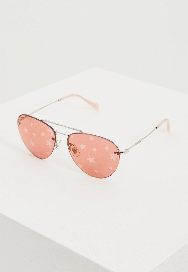 

Очки солнцезащитные Miu Miu, Розовый, MU 54US 1BC196