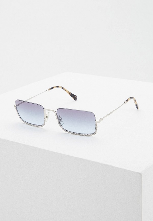 

Очки солнцезащитные Miu Miu, Серебряный, MU 70US 1BC4R2