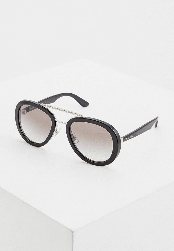 

Очки солнцезащитные Miu Miu, Черный, 0MU 05VS 1415O0